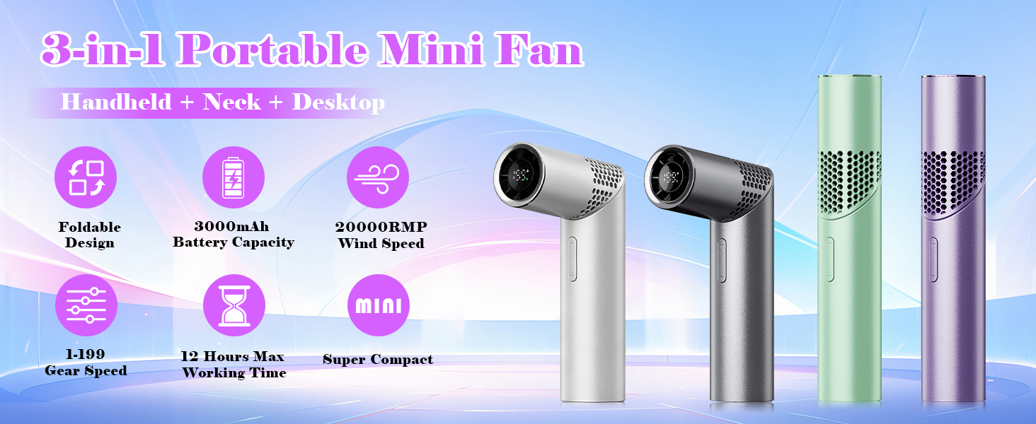 Portable Handheld Turbo Fan