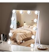 ZBOCAI Lighted Makeup Mirror, Hollywood Vanity Mirror with Lights, Makeup Mirror with Lights for ...