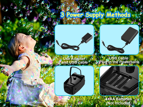 bubble machine for toddlers 1-3 for kids for parties for wedding bubble maker bubble blower