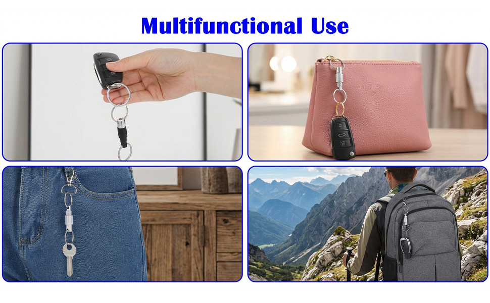 Detachable Metal Key Ring