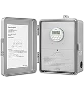 SURAIELEC Digital Pool Timer, 40 AMP 120V 2HP, 7-Day Pool Pump Timer Switch, Programmable Box for...