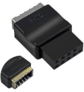 IYUANEPRO USB 2.0 9Pin to Type-E Motherboard Header Extension Adapter, USB 9-Pin Female to Type E...
