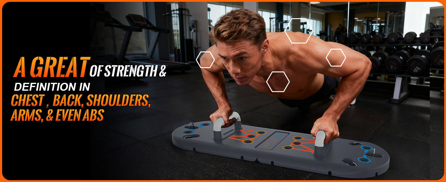 A GREAT DEAL OF STRENGTH &amp;amp; DEFINITION IN CHEST, BACK, SHOULDERS, ARMS, &amp;amp; EVEN ABS