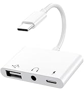 USB C to USB Adapter with 3.5mm Headphone Jack and 60W PD Fast Charging, OTG Cable Adapter, Type ...