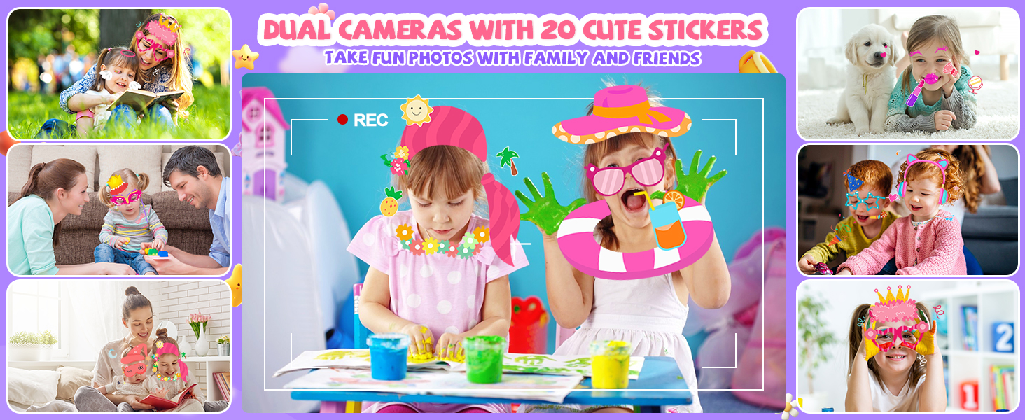 kids phone with dual cameras