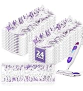 AIR U+ 24 Pack Disposable Power Mop Pads Refills for Swiffer Power Mop, Unscented 14-Layer Thicke...