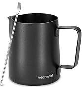 Milk Frothing Pitcher 350ml/12oz Steaming Pitchers Stainless Steel Milk Coffee Cappuccino Latte A...