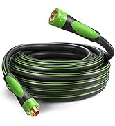 WORKPRO 5/8 IN x 50 FT Garden Hose, Durable, Flexible, Lightweight Hybrid Water Hose with 360° Bi...
