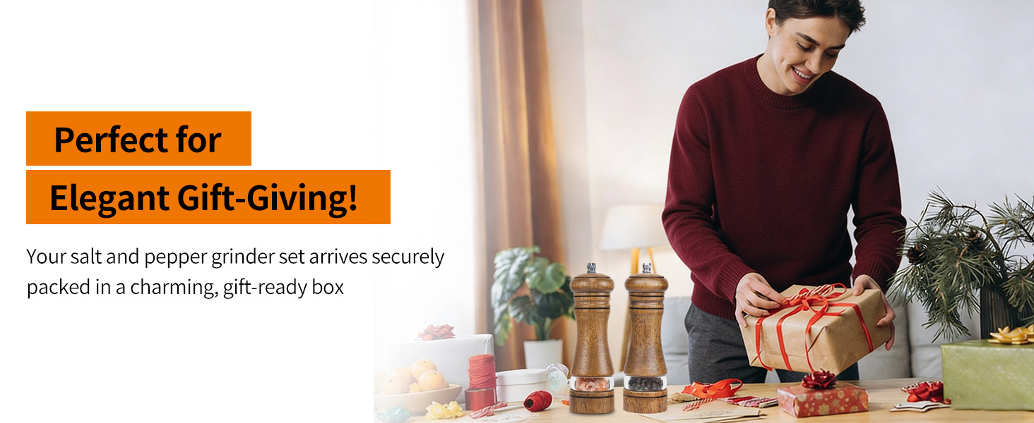 pepper and salt grinder set