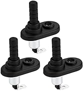 DaierTek 3Pcs Door Jamb Flange Light Hood Mount Pin Switch Nickel Plated Universal with Rubber Bo...