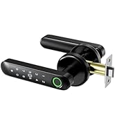 EVANSHOW Smart Door Knob with Fingerprint Lock - 5-in-1 Keyless Entry (Fingerprint/App/Code/IC Ca...