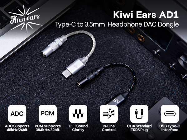 Kiwi Ears AD1 IEM DAC Dongle
