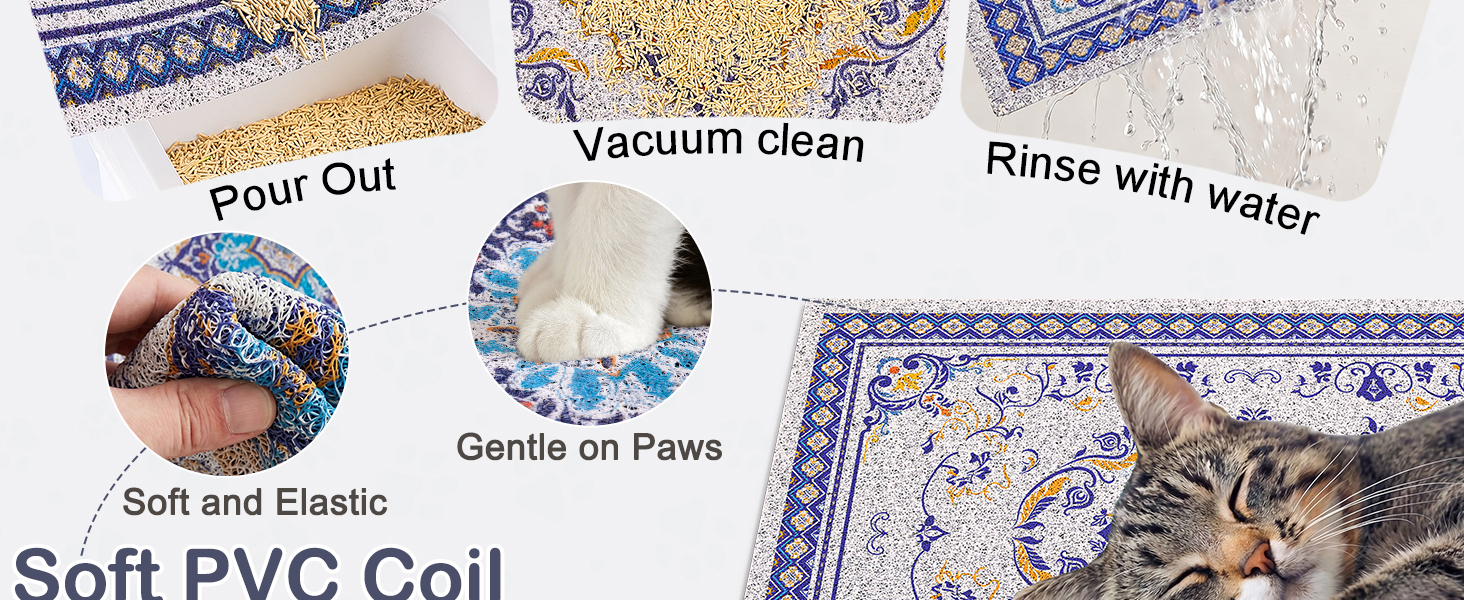 cat liter mat