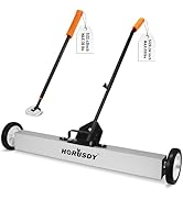 HORUSDY 36-Inch Rolling Magnetic Sweeper with Wheels | 40-Inch Telescoping Magnetic Pickup Tool |...