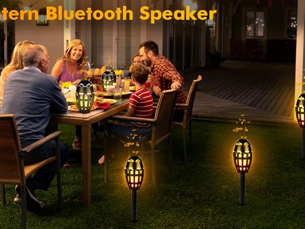 Outdoor Bluetooth Flame Speakers