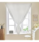 Jilron Magic Tape Stick on Portable Curtains for Windows,Bedroom Blackout Curtains for - Thermal ...
