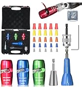 Luckyway Wire Stripper for Drill with Professional Electrician Wire Stripping and Twisting Tool, ...
