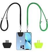 CACOE Phone Lanyard 2 Pcs-2 Pcs Adjustable Neck Strap, 4 Pcs Patches, Universal Crossbody Multifu...