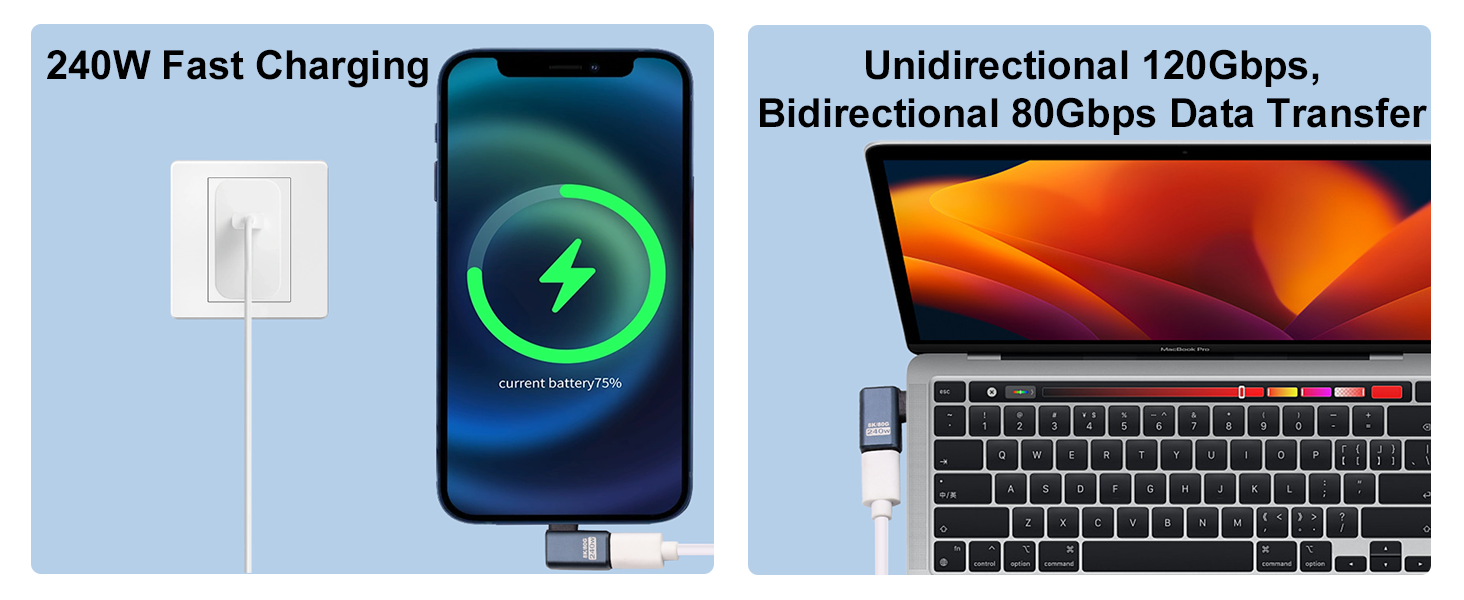 usb c right angle adapter 