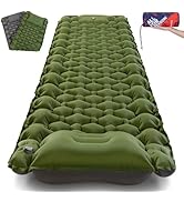 AKSOUL Sleeping Pad Camping Mat: Self Inflating Ultralight &amp; Compact Air Mattress, Connectable Li...