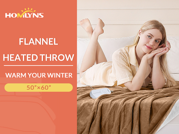 HOMLYNS heated blanket