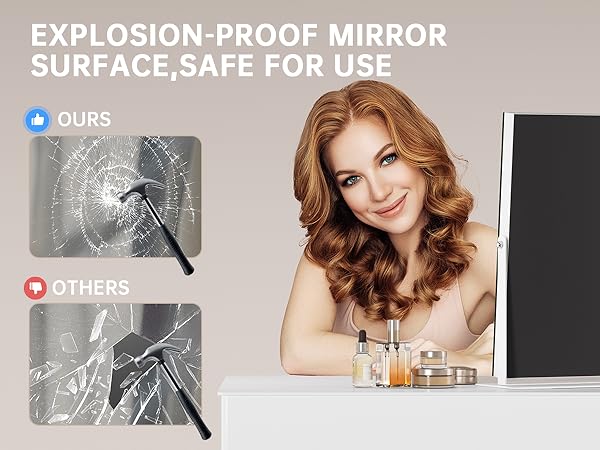 safety makeup mirror