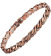 Feraco Pure Copper Bracelets for Women Arthritis &amp; Joint Pain Relief, Copper Magnetic Bracelet fo...