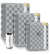 Vacuum Storage Bags with 5KPa Rechargeable Cordless Pump (2000mAh, Digital Display),15 PCS (3 Siz...