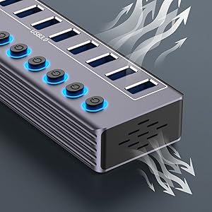 Aluminum Powered USB 3.0 Hub
