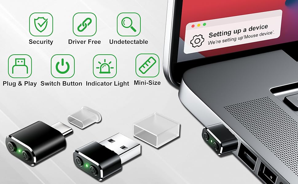 mouse jiggler usb c type