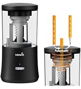 tenwin Electric Pencil Sharpener, Fully Automatic Pencil Sharpener for 6-8mm Colored Pencils, Han...