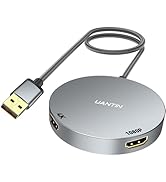 UANTIN USB 3.0 to Dual HDMI Splitter for 2 Monitor Extended Display | 4K/1080P | External Graphic...