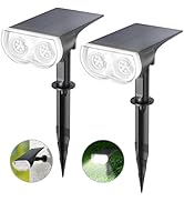 Linkind StarRay Solar Spot Lights Outdoor, 30% Conversion Rate IP67 Waterproof Dusk-to-Dawn Lands...