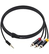 Mcbazel 1.8M Audio Video AV RCA Video Composite Cable Cord for Microsoft Xbox 360 E, RCA Video Co...
