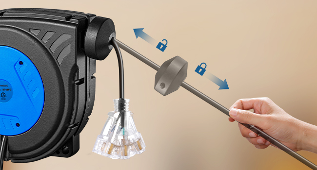 retractable outdoor extension cord