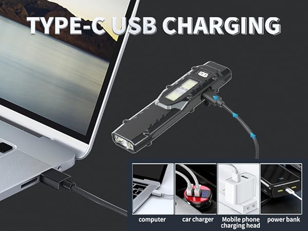 edc flashlight rechargeable