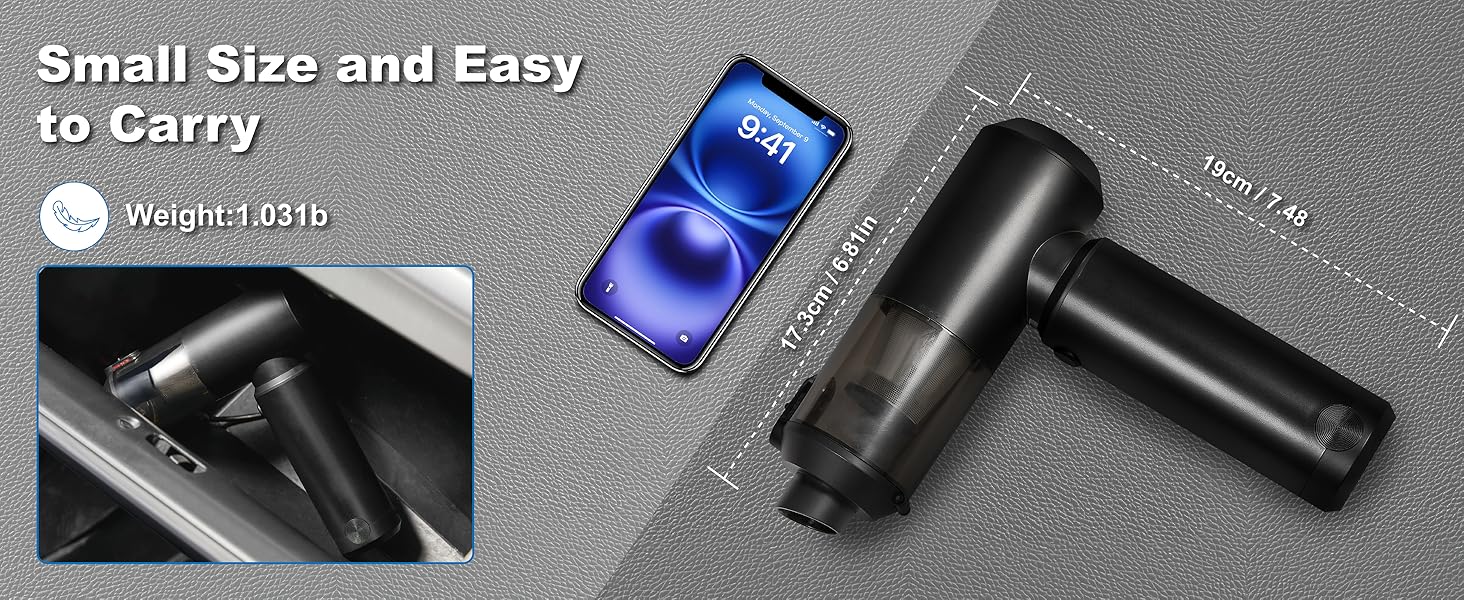 Vacuum Cleaner for Car 78000RPM Handheld Car Vacuum Cordless High Power 4-in-1 Air Blower Pump