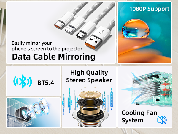 wepvo mini projector portable