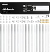 EVEO Cord Hider - 306” Cord Cover Wall Cable Hider, Cable Concealer, Wire Hiders for TV on Wall. ...