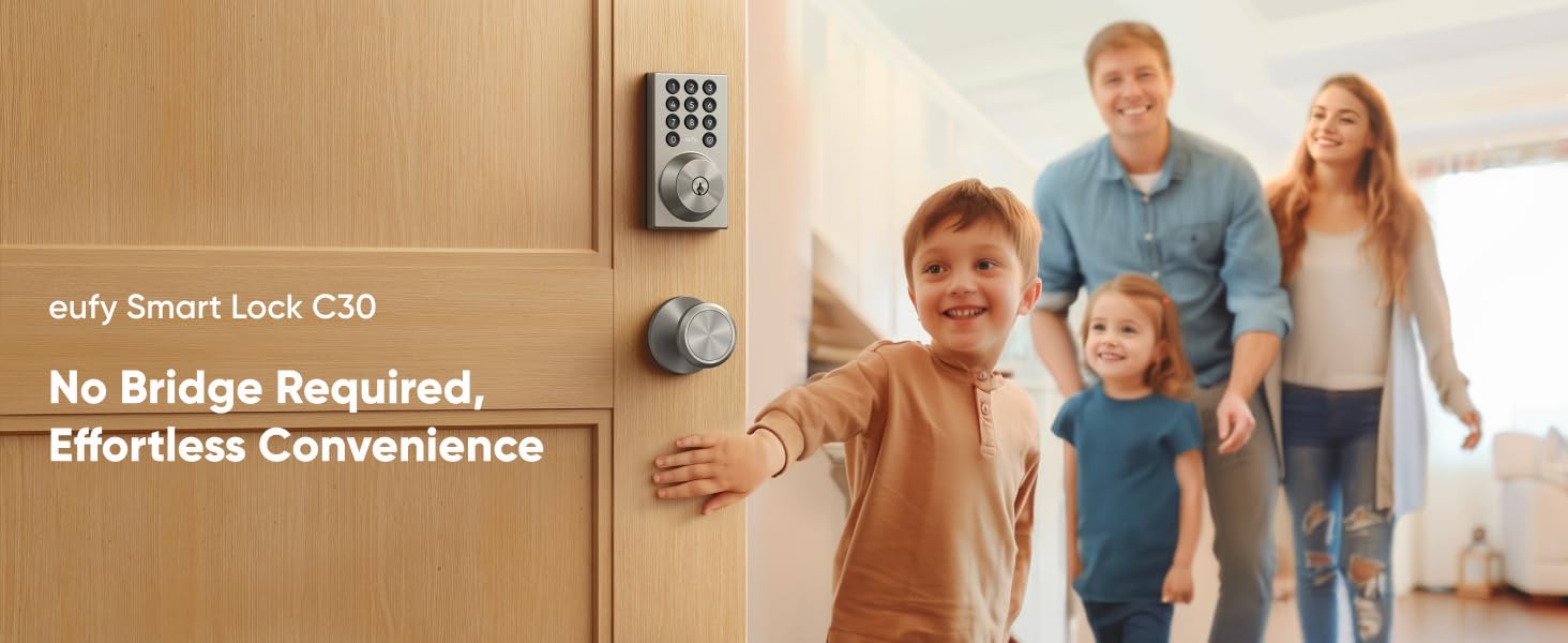 eufy Smart Lock C30, No Bridge Required, Effortless Convenience