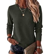 Zeagoo Womens Wool Blend Sweater Crewneck Long Sleeve Tops Fashion Clothing | Zeagoo Womens Wool ...