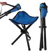 CebraBounze Travel Folding Camping Stool, Use Height 14" and Max Weight 210 lbs Outdoor Portable ...