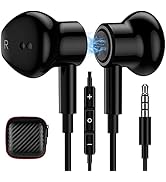 3.5mm Earbuds Noise Canceling Headphones with Microphone Magnetic in-Ear Wired 3.5mm Jack Earphon...
