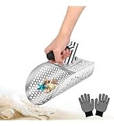 AVOFOREST Sand Scoop, Heavy Duty Stainless Steel Metal Detecting Sand Scoop, Ideal for Underwater...