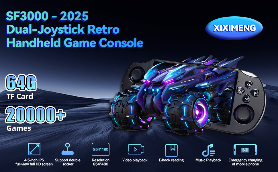 SF3000,SF 3000,handheld game console,retro game console,handheld gaming console,mini game console