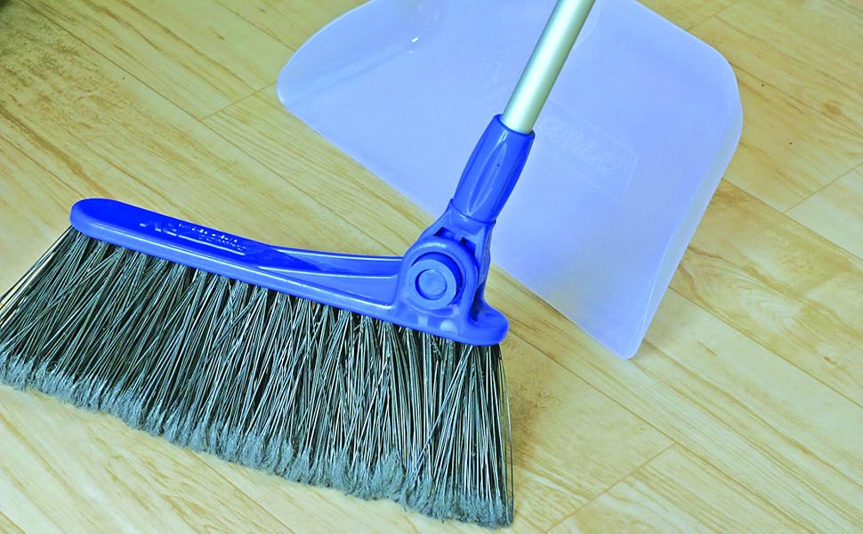 camco adjustable broom and dustpan; adjustable broom and dustpan; broom and dustpan