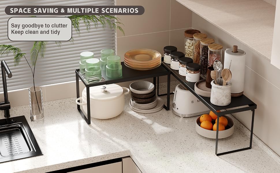 Kitchen counter shelf