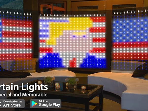 smart curtain lights