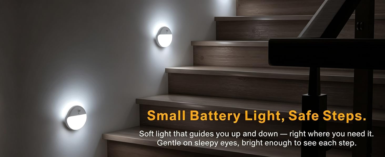 white motion sensor night light