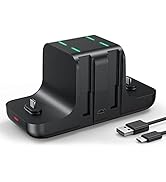 NEWDERY Controller Charger Dock for Nintendo Switch Pro Controller and Joy con,6-in-1 Fast Chargi...